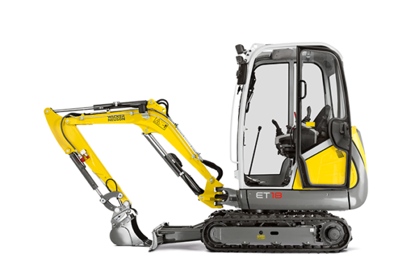 Wacker Neuson ET18 VDS Mini Excavator on 3t Trailer